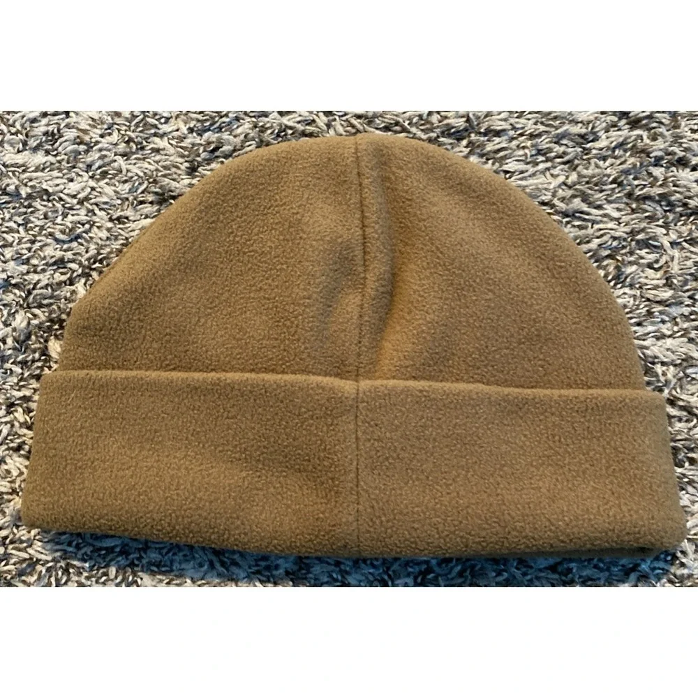 Billabong Fleece Beanie Mens OS Coyote Tan Adventure Division A/DIV Logo Hat